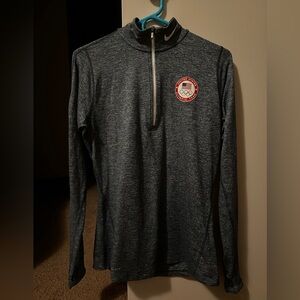 Nike Heather Blue Dri-Fit 1/4 Zip